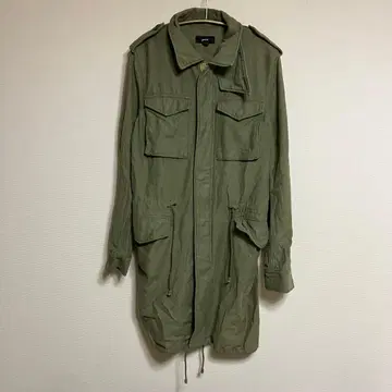 green HYKE 모즈 코트 카키 일본제 made in Japan