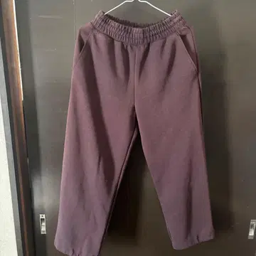 착용 1회 UNIQLO C 스웨트 팬츠 S 사이즈 브라운