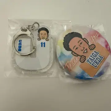 사이타마 세이부 라이온즈 땡스 페스티벌 캔뱃지 아크릴 키링 우에다 타이거