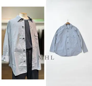 MHL 마가렛호웰 COMPACT COTTON POPLIN 셔츠