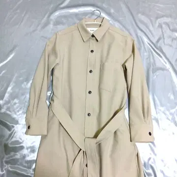 SOEJU 소 소프트 옥스 셔츠 원피스 XS BEIGE 베이지