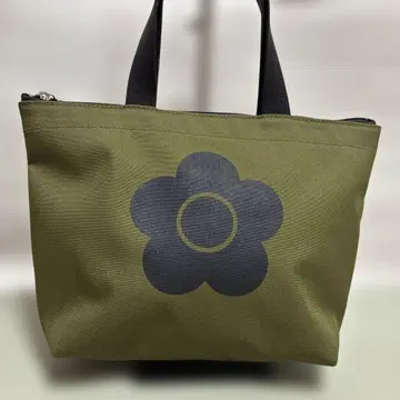 MARY QUANT 캔버스라이크 데이지 미니 토트백