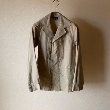 A.P.C. 베이지 더블 브레스트 자켓 프랑스제