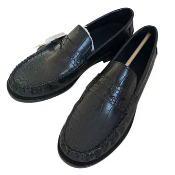 Zara 브라운 크로커다일풍 로퍼 사이즈 42