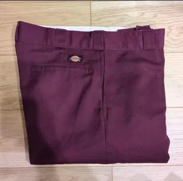 Dickies 874 버건디 워크 팬츠 W32