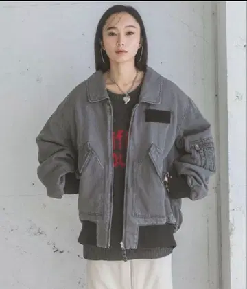 JEANASIS 리버서블 플라이트 자켓