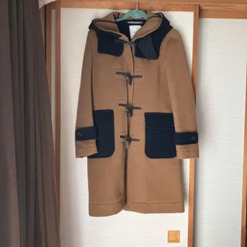 더플 코트 브라운 네이비