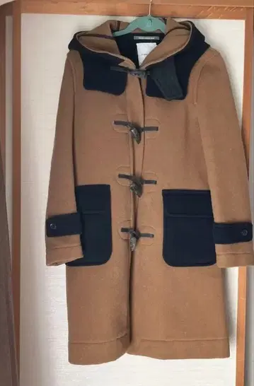 더플 코트 브라운 네이비