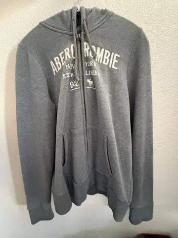 Abercrombie 그레이 집업 후드티