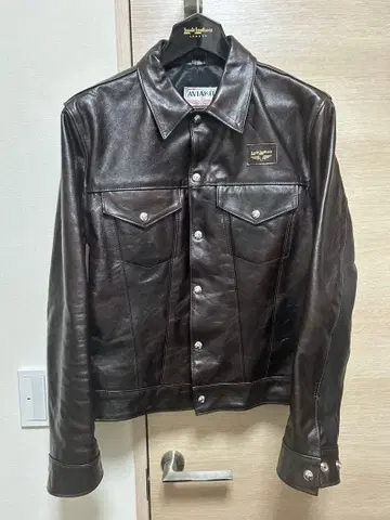 Lewis Leathers 웨스턴 재킷 브라운 42