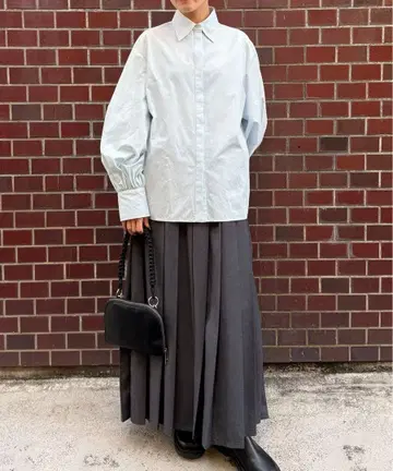 DRAW(드로) / 플리츠 롱 스커트