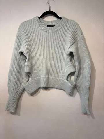 SEA ROOM LYNN 리브 스웨터 라이트 블루