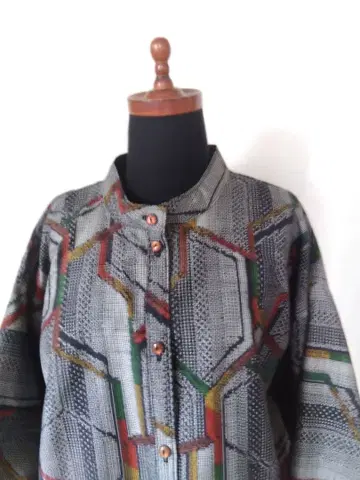 기모노 리메이크 미사용의 기모노에서 자켓 코트(no56)