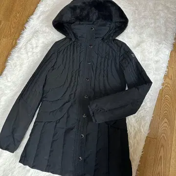 [ 새상품급 ] 아르마니진스 다운 코트 퀼팅 롱 기장 퍼