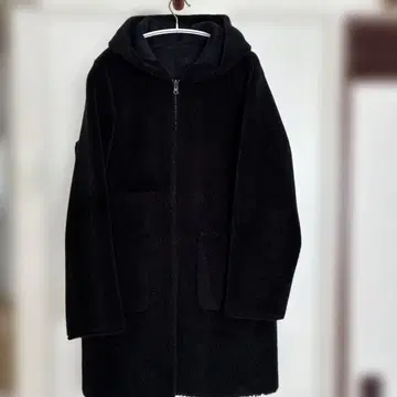 [새상품급] 보아 자켓 롱 코트 후드 부착 리버서블