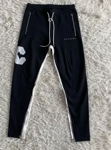 CRONOS 로고 조거 팬츠 스웨트 팬츠 저지 L 블랙