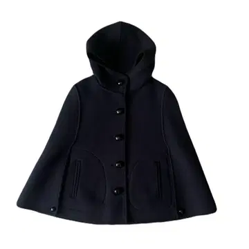 MACKINTOSH 후드 부착 네이비 판초