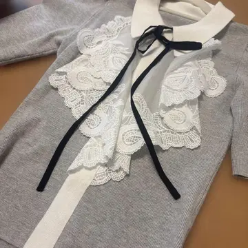 SNIDEL 반팔 레이스 상의 ONE SIZE