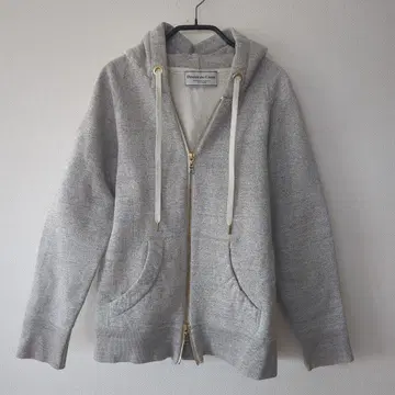 그레이 풀 집업 후드티