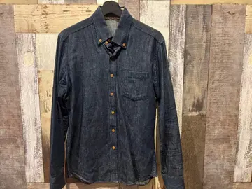 U.S. BOARDER 다크 블루 긴팔 셔츠 L 사이즈 구제 의류