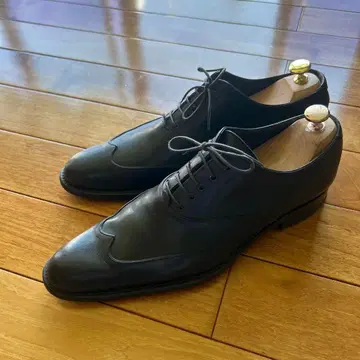 Sergio Rossi 세르지오로시 블랙 가죽 비즈니스 슈즈 윙팁