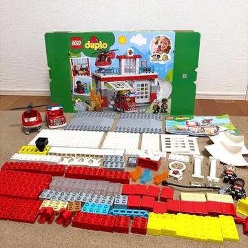 레고 듀플로 소방서와 헬리콥터