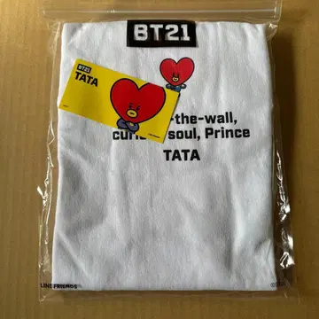 [ 미사용 ] BT21 TATA 티셔츠 F 사이즈 LINE FRIENDS