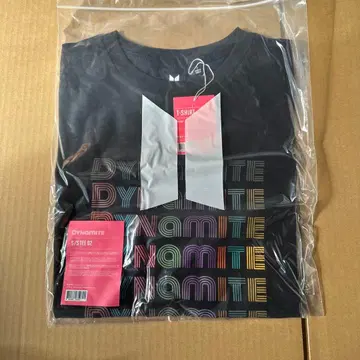 [ 미사용 ] BTS Dynamite T셔츠 사이즈 F 화이트