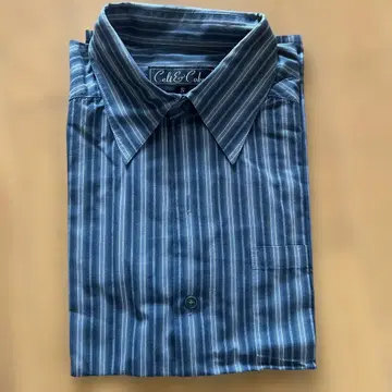 Celt and Cobra 파랑 스트라이프 긴팔 셔츠 S