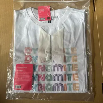 [ 미사용 ] BTS Dynamite T셔츠 사이즈 F 화이트