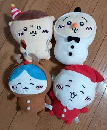 치이카와 크리스마스 봉제 인형 4체 세트