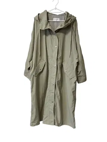 [사만다 모스모스 블루] 나일론 롱 자켓 돌먼 슬리브 FREE