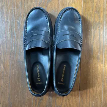 MOONSTAR 블랙 로퍼 25.0 EEE