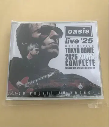 oasis live '25 DEFINITIVE TOKYO 2025