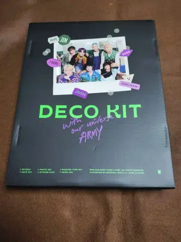 공식 BTS DECO KIT 데코 키트