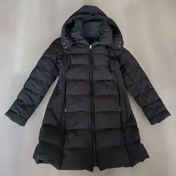 ROPE. 후드 부착 다운 코트 블랙 M