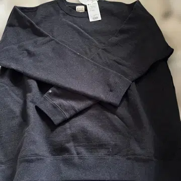 스노우피크 리사이클 코튼 크루넥 맨투맨 L 블랙