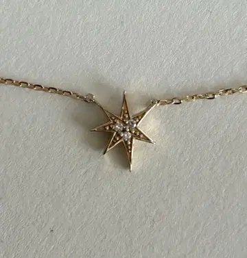 스타 주얼리 K10 별 다이아몬드 목걸이