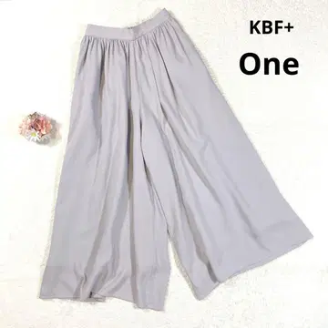 [KBF 플러스] 가우초 와이드 팬츠 (One) 그레이 허리밴딩