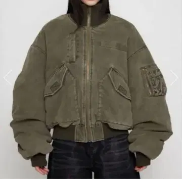 러그아젬 laguagem 아우터 블루종 카키