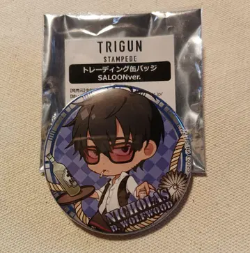 니콜라스 울프우드 트라이건 스탬피드 콜라보 카페 캔뱃지 나카가이