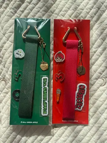 Mrs. GREEN APPLE 데코레이션 스트랩 2개 세트