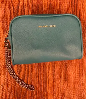 MICHAEL KORS 터콰이즈 숄더백 블루