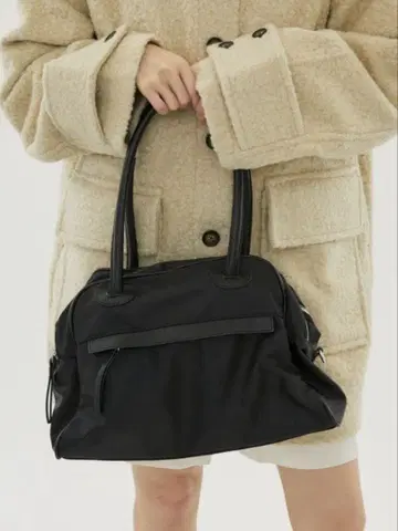 더블 ZIP 보스턴 백 숄더 스트랩 포함 FUULLY STUDIO