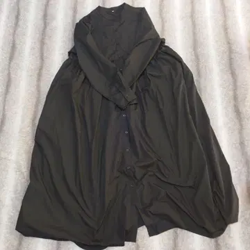 블랙 셔츠 원피스 긴팔