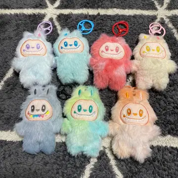 러브부 후와후와 키링 7개 세트