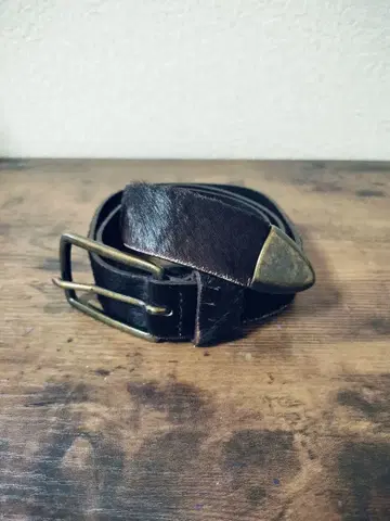 송치 가죽 벨트 빈티지풍 GENUINE LEATHER