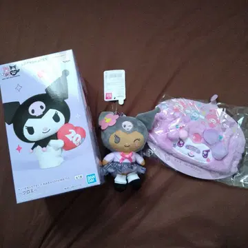 산리오 쿠로미 피규어 마스코트 헤어밴드 세트