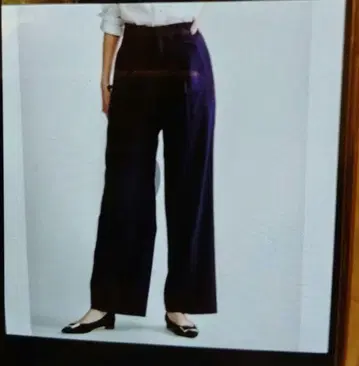 23구 S 파인 울 플란넬 와이드 팬츠