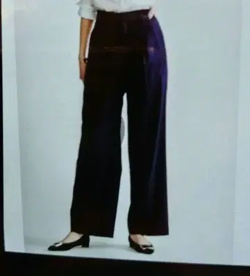 23구 S 파인 울 플란넬 와이드 팬츠